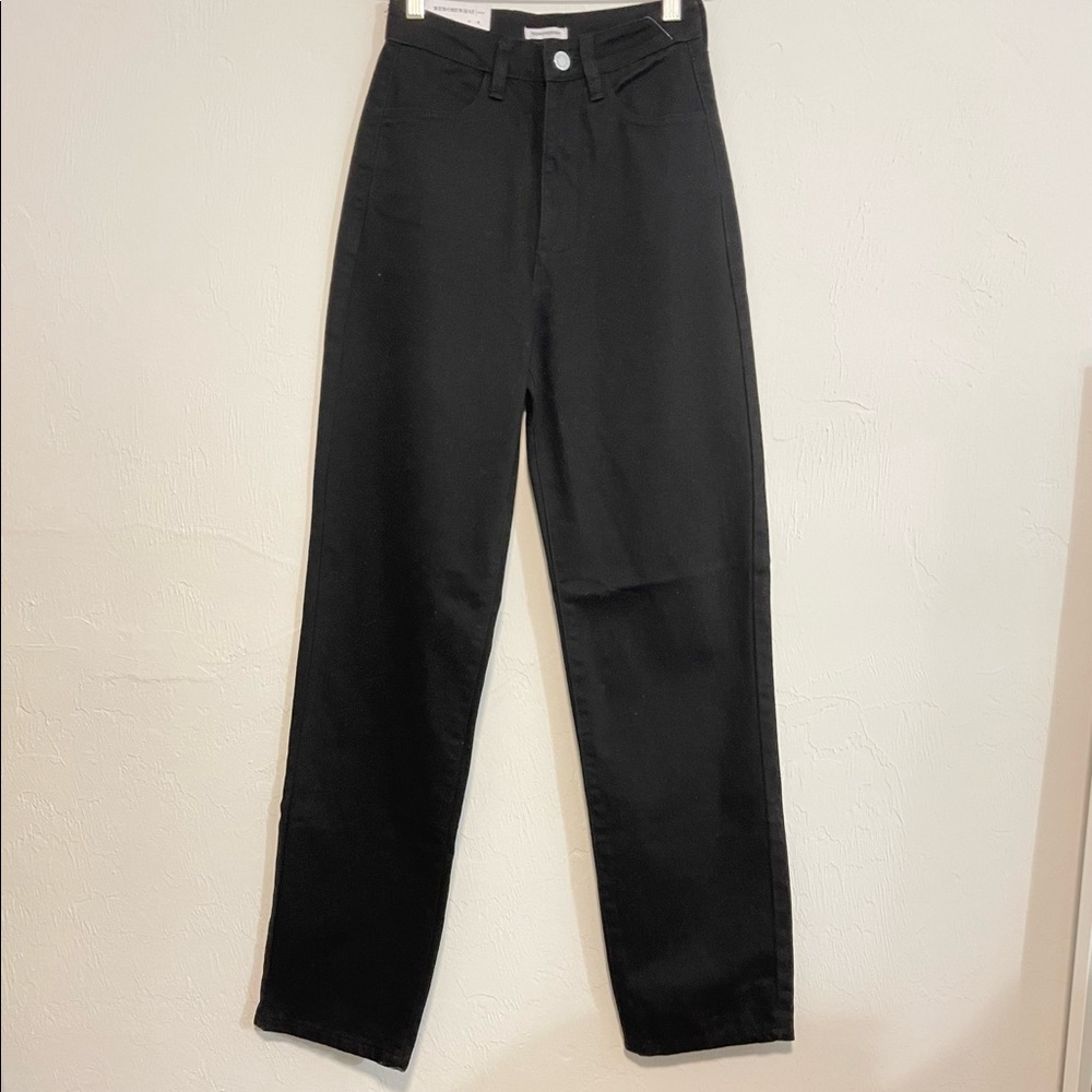 NWT! WEWOREWHAT Jet Black Mom Jeans!
